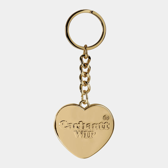 HEART KEYCHAIN ZINC Gold — Carhartt WIP