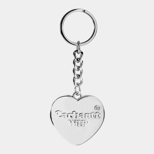 HEART KEYCHAIN ZINC Silver