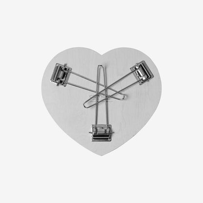 HEART FOLDING TABLE Black White