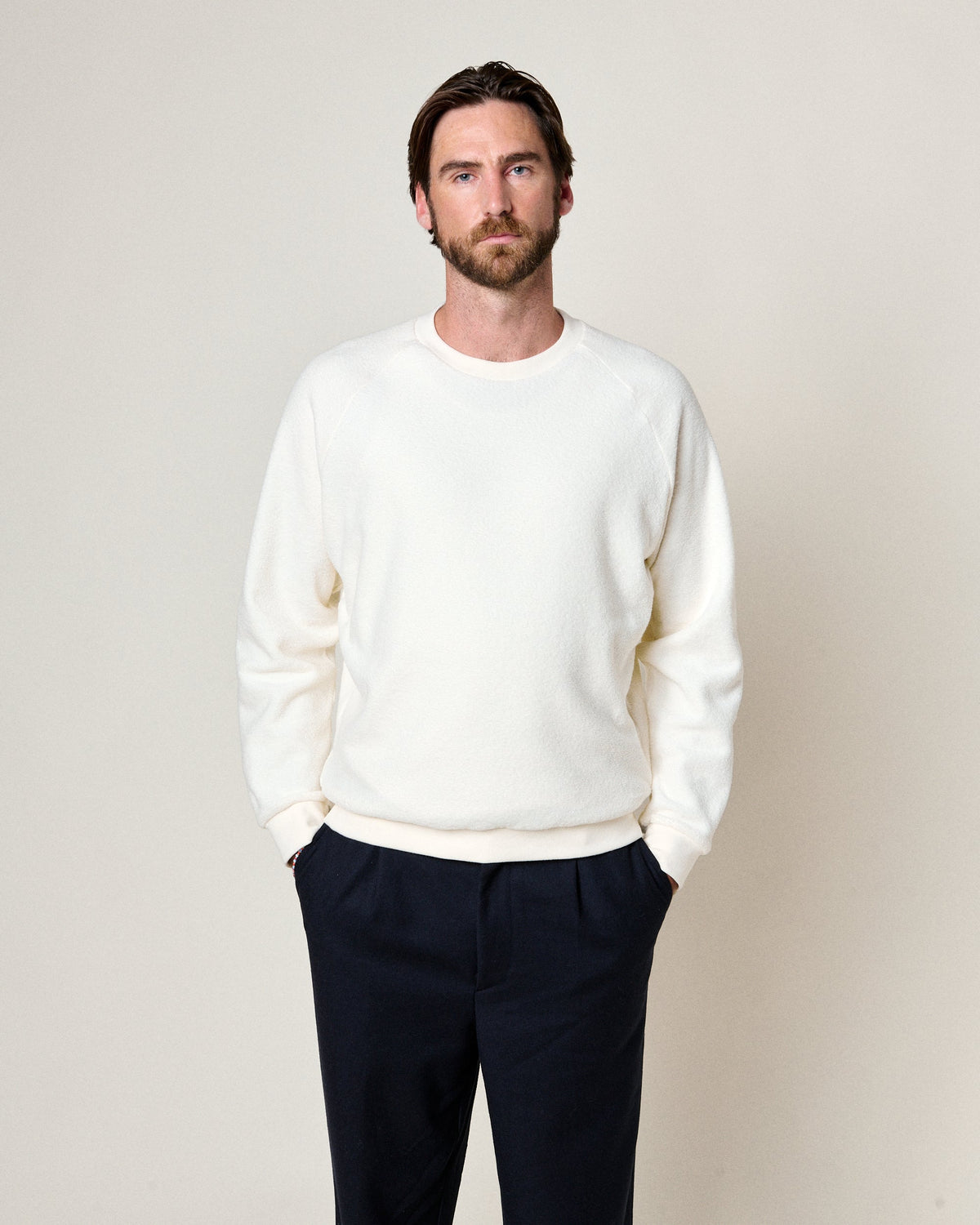 HOMECORE SWEATSHIRT AQUAE ECRU