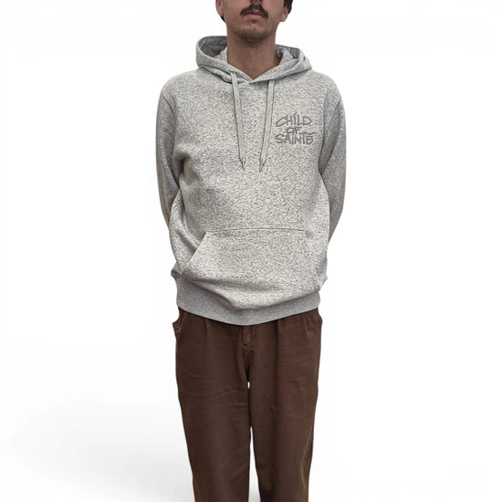 Hoodie Saint-Etienne Child Of Sainté 3D EMB COS HOODIE Ash Grey — Child Of Sainté