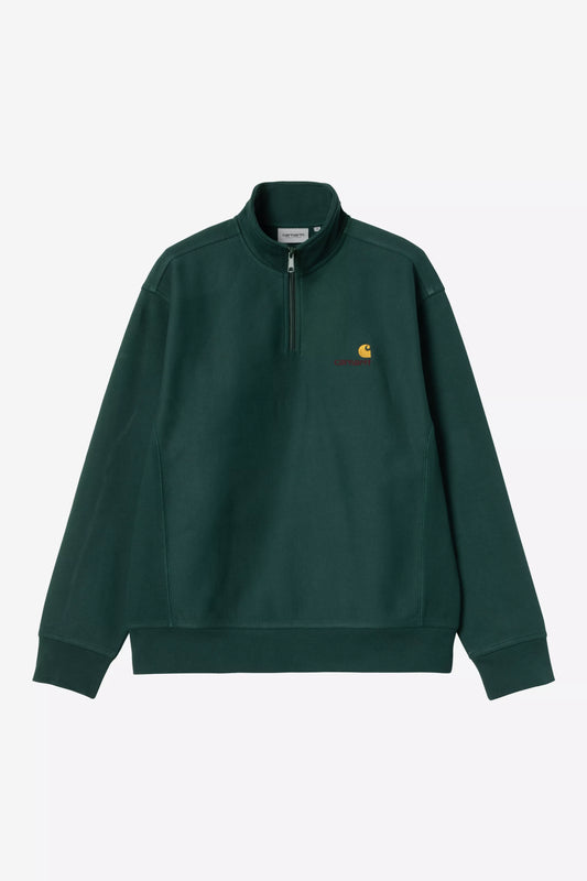 Pull Carhartt Wip HOODED AMERICAN SCRIPT SWEAT Dark Fir