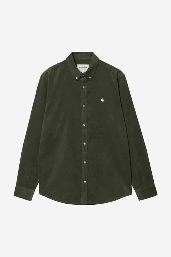 Carhartt Wip MADISON FINE CORD L/S SHIRT Opuntia / Wax — Carhartt Wip