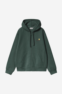 Carhartt Wip HOODED AMERICAN SCRIPT JACKET Kale Green