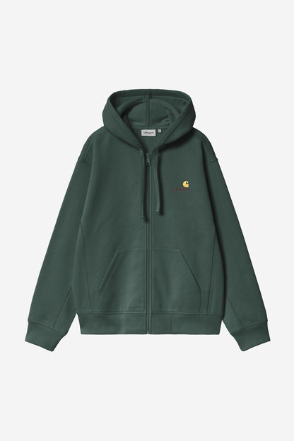 Carhartt Wip HOODED AMERICAN SCRIPT JACKET Kale Green