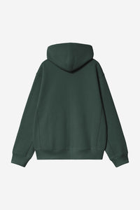 Carhartt Wip HOODED AMERICAN SCRIPT JACKET Kale Green