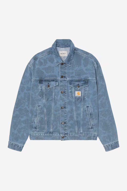 Veste Carhartt Wip DUCK HELSTON JACKET Blue Bleached