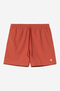 Carhartt Wip CHASE SWIM SHORT Oxide Red / Gold