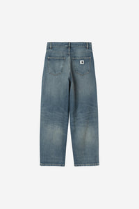 Carhartt Wip W BRANDON PANT Blue worn used wash
