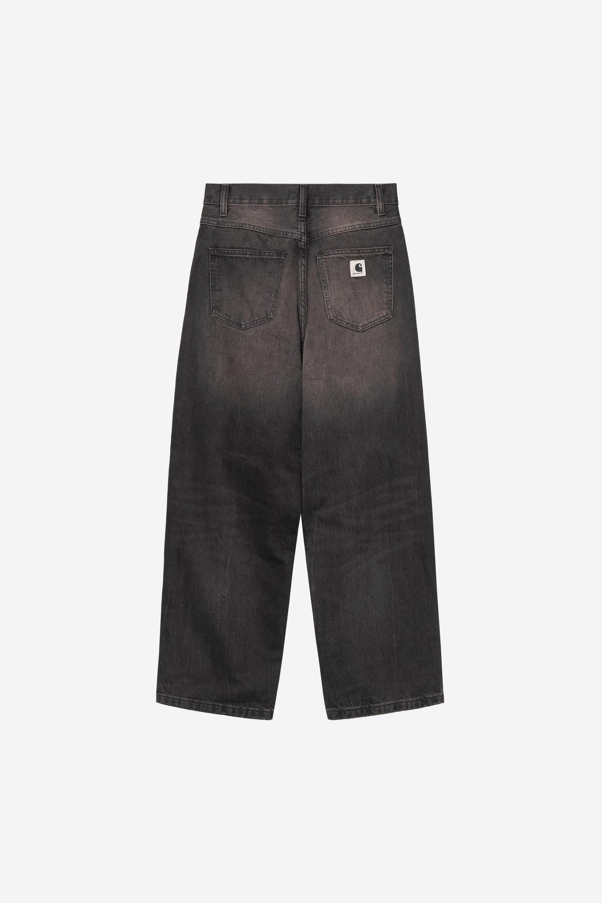 Carhartt Wip W BRANDON PANT Black tobacco used wash