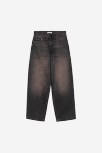 Carhartt Wip W BRANDON PANT Black tobacco used wash