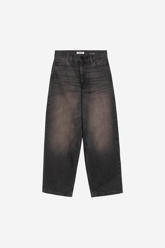 Carhartt Wip W BRANDON PANT Black tobacco used wash