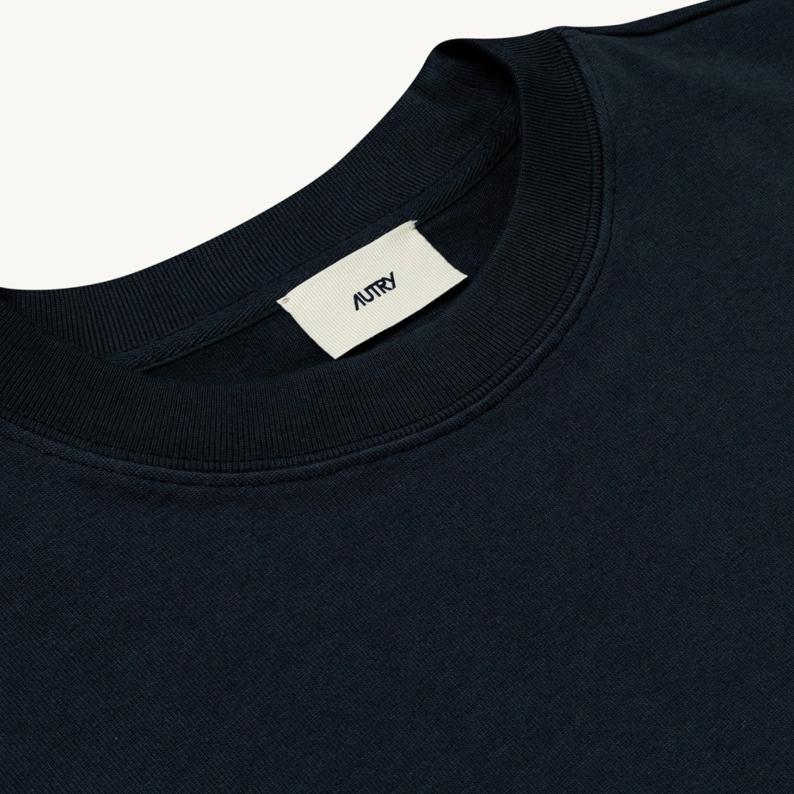 AUTRY T-SHIRT LOGO TON SUR TON UNISEX BLEU