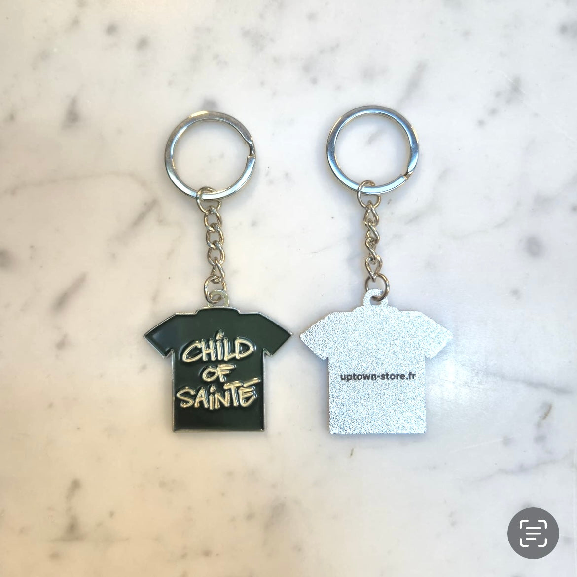 Porte Clés Child Of sainté CHILD METALLIC KEYCHAIN Vert Et Natural