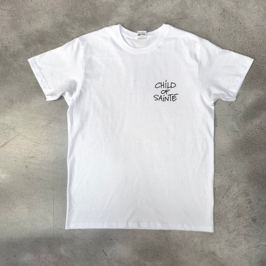 T Shirt Child Of Sainté COS HEART Blanc et Noir