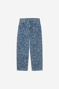 Jean Carhartt Wip DUCK LANDON PANT Camo Duck Blue Bleached