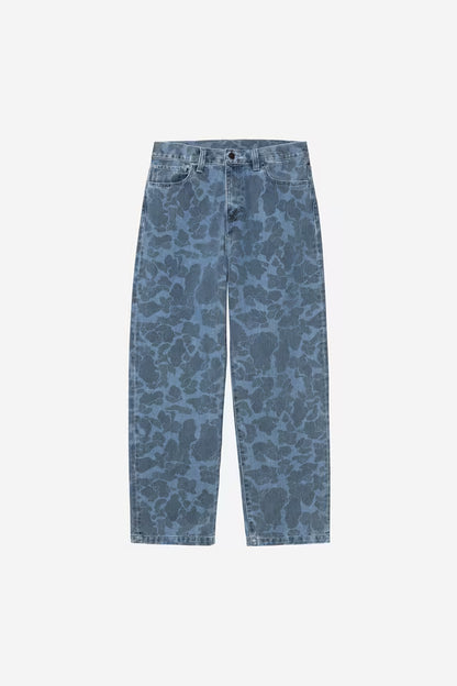 Jean Carhartt Wip DUCK LANDON PANT Camo Duck Blue Bleached