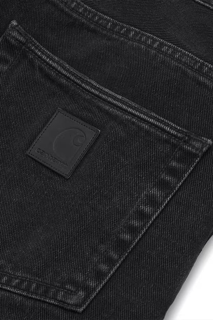 Jean Carhartt Wip KLONDIKE PANT Black Stone washed