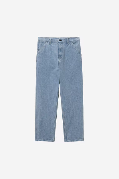 Jean Carhartt Wip SINGLE KNEE PANT Blue Stone bleached