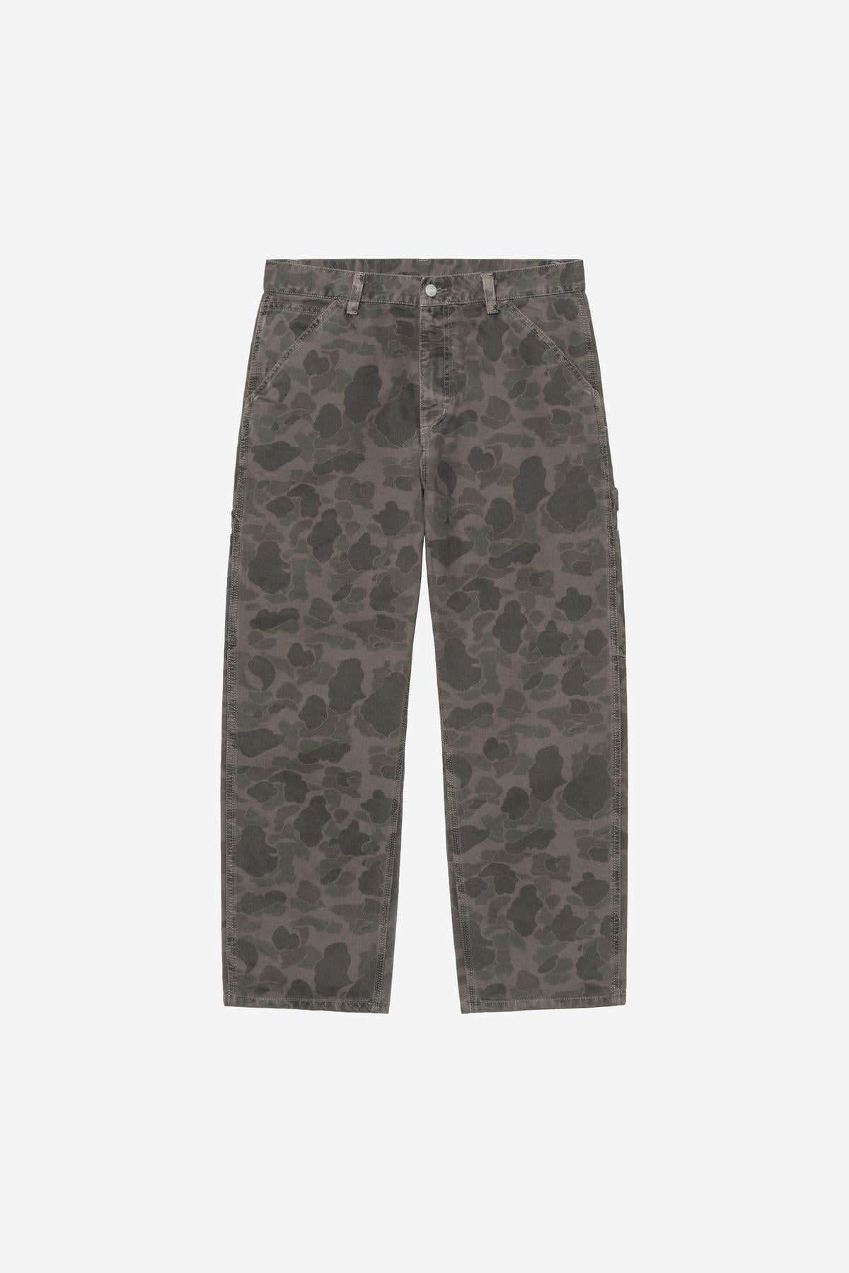 Jean Carhartt Wip DUCK SINGLE KNEE PANT Camo Duck Green Porphyry