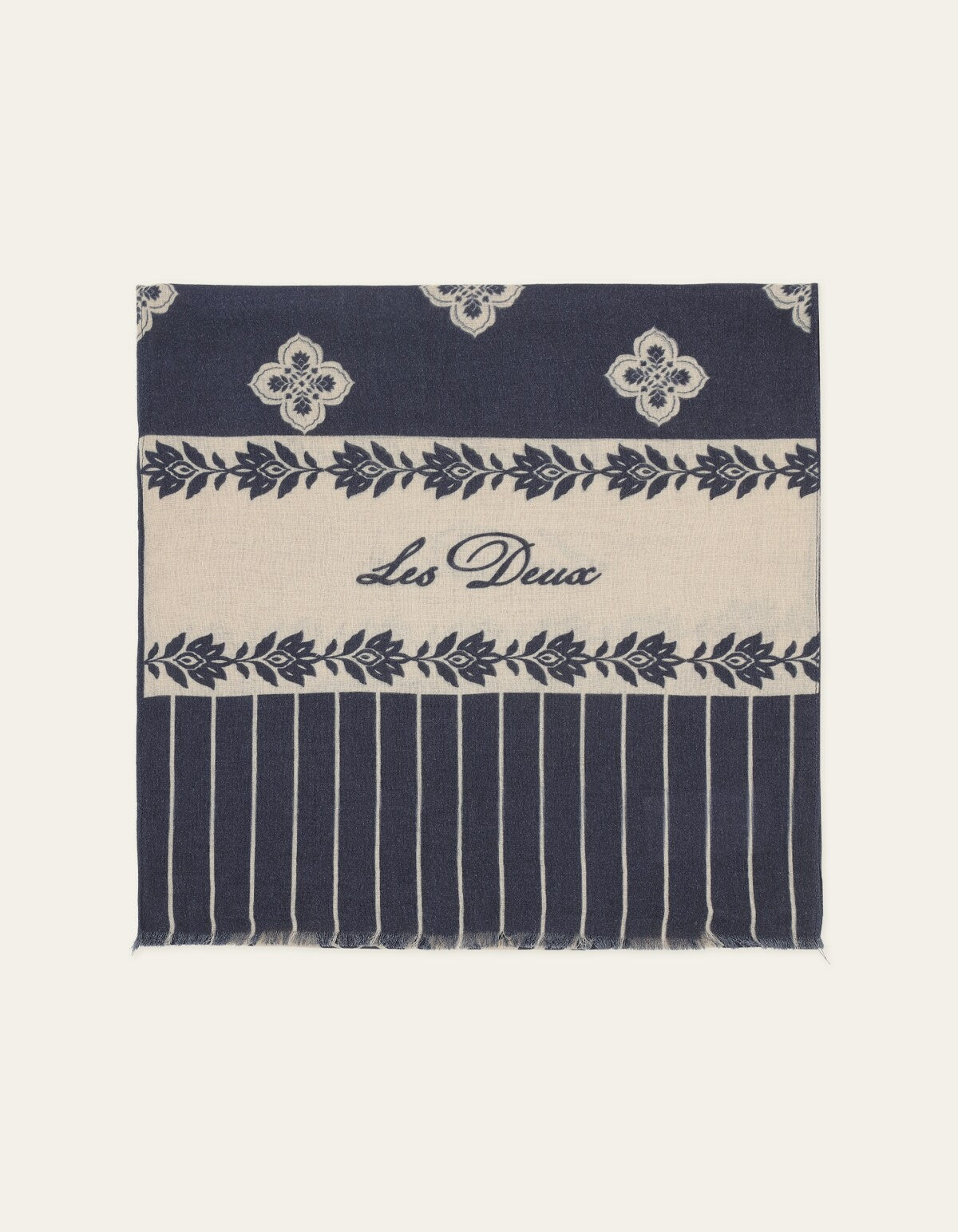 Les Deux ARABESQUE SCARF Dark Navy