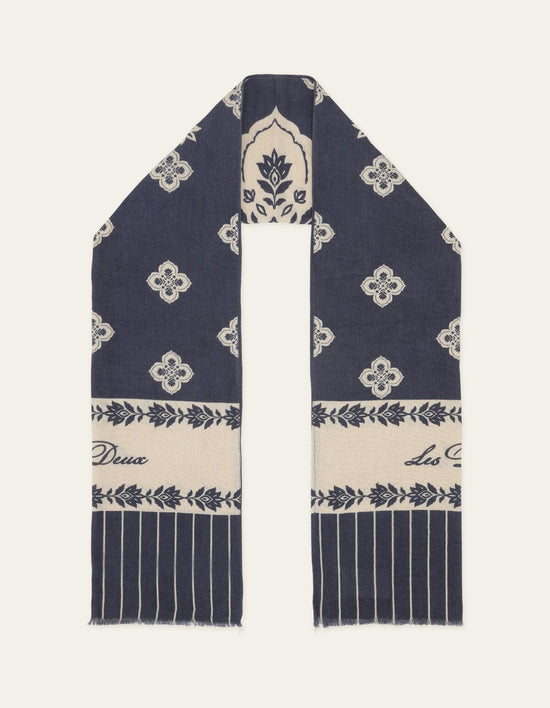 Les Deux ARABESQUE SCARF Dark Navy