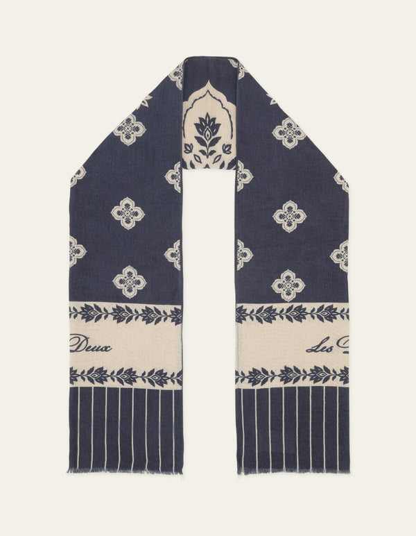 Les Deux ARABESQUE SCARF Dark Navy