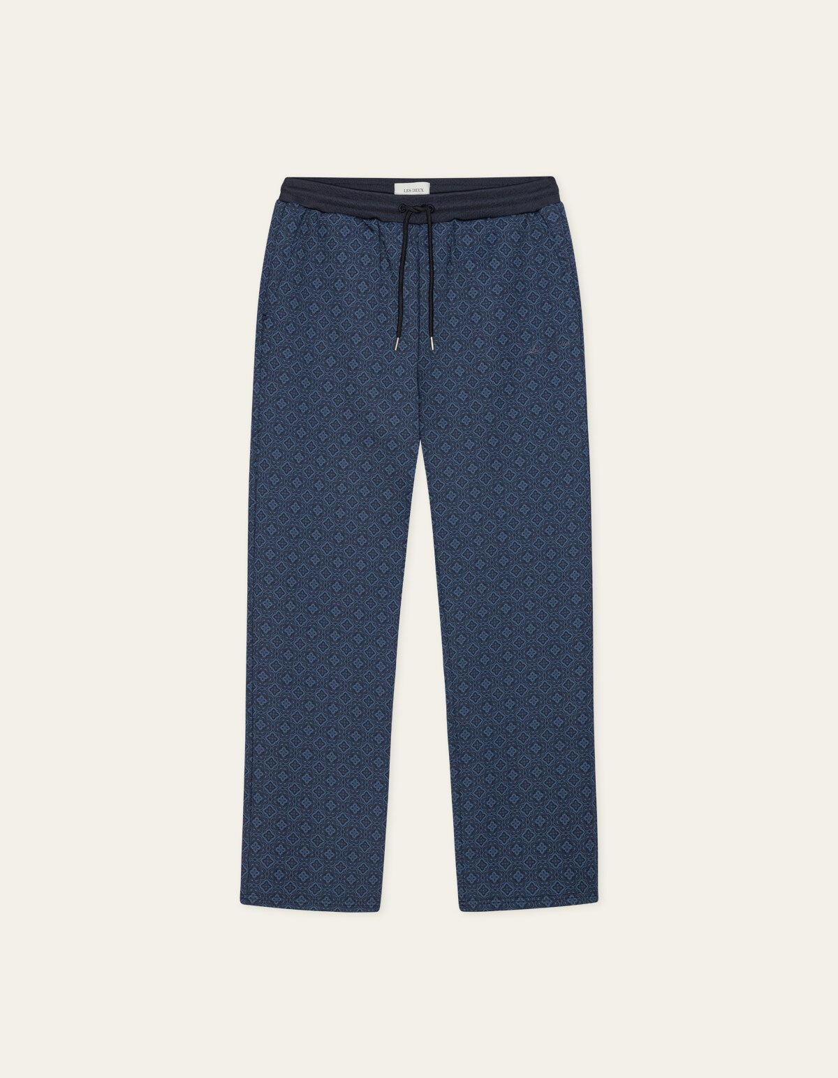Les Deux BALLIER AOP CREW TRACK PANT Dark Denim Blue