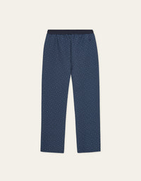 Les Deux BALLIER AOP CREW TRACK PANT Dark Denim Blue