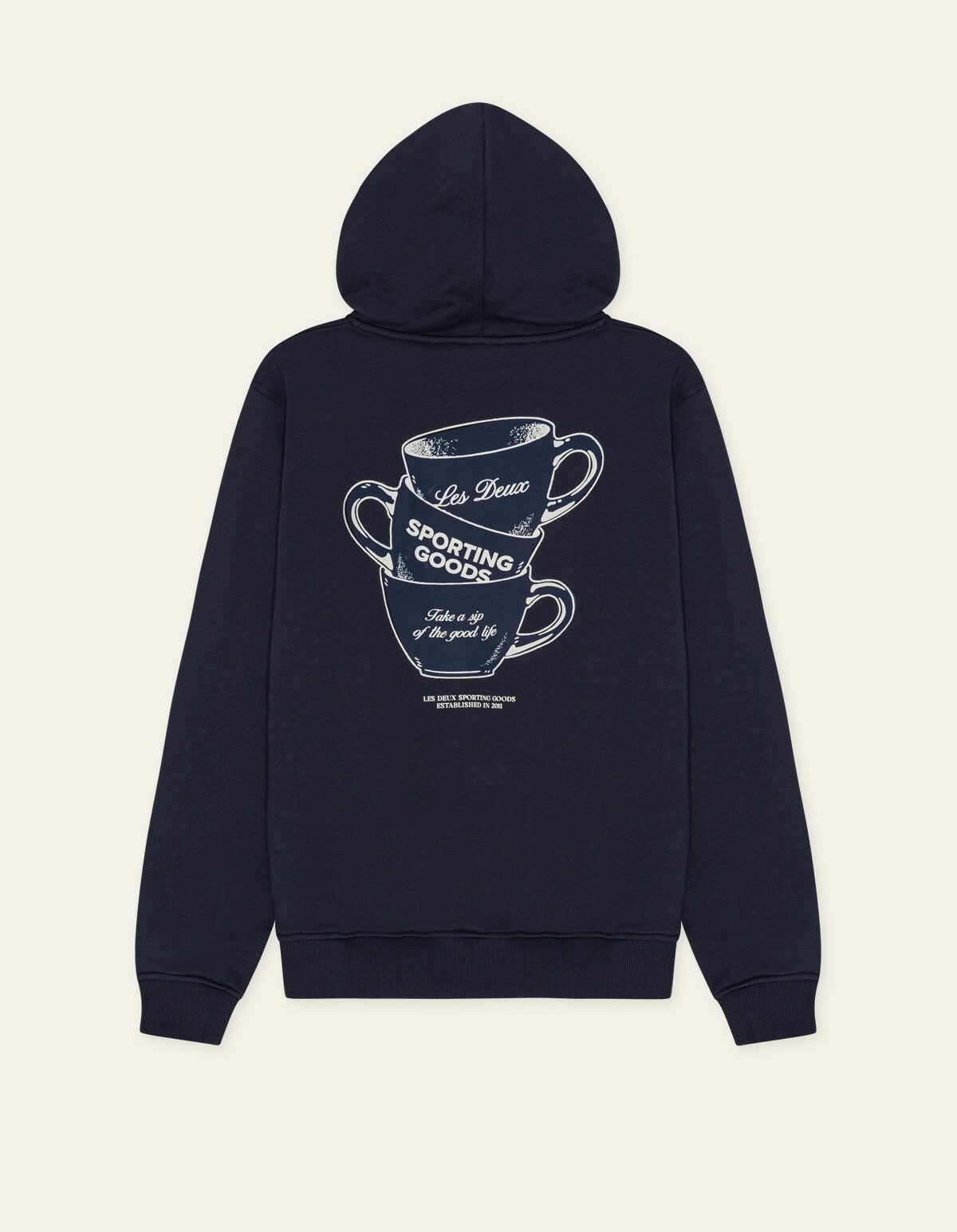 Les Deux BEN ARTIST HOODIE Dark Navy