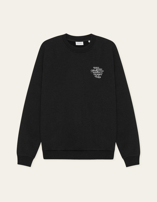 Les Deux BEN FAIENCE SWEATSHIRT Black
