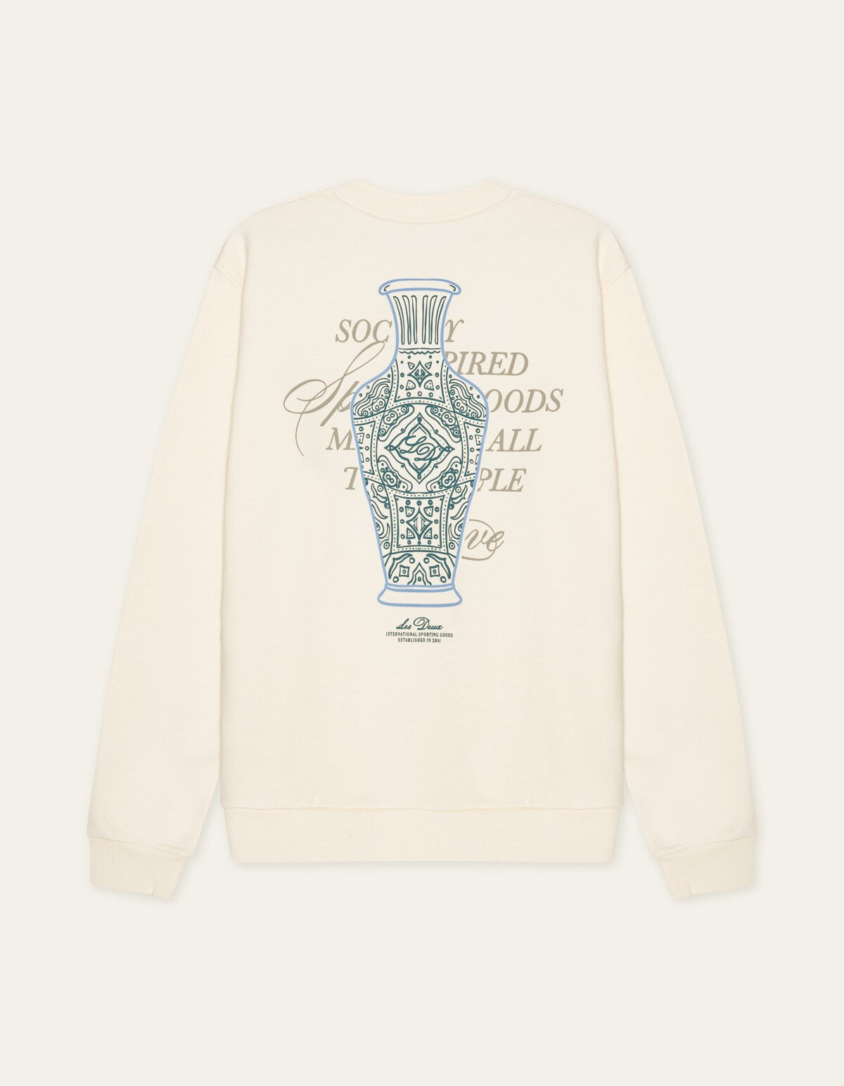 Les Deux BEN FAIENCE SWEATSHIRT Eggnog White