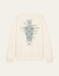 Les Deux BEN FAIENCE SWEATSHIRT Eggnog White
