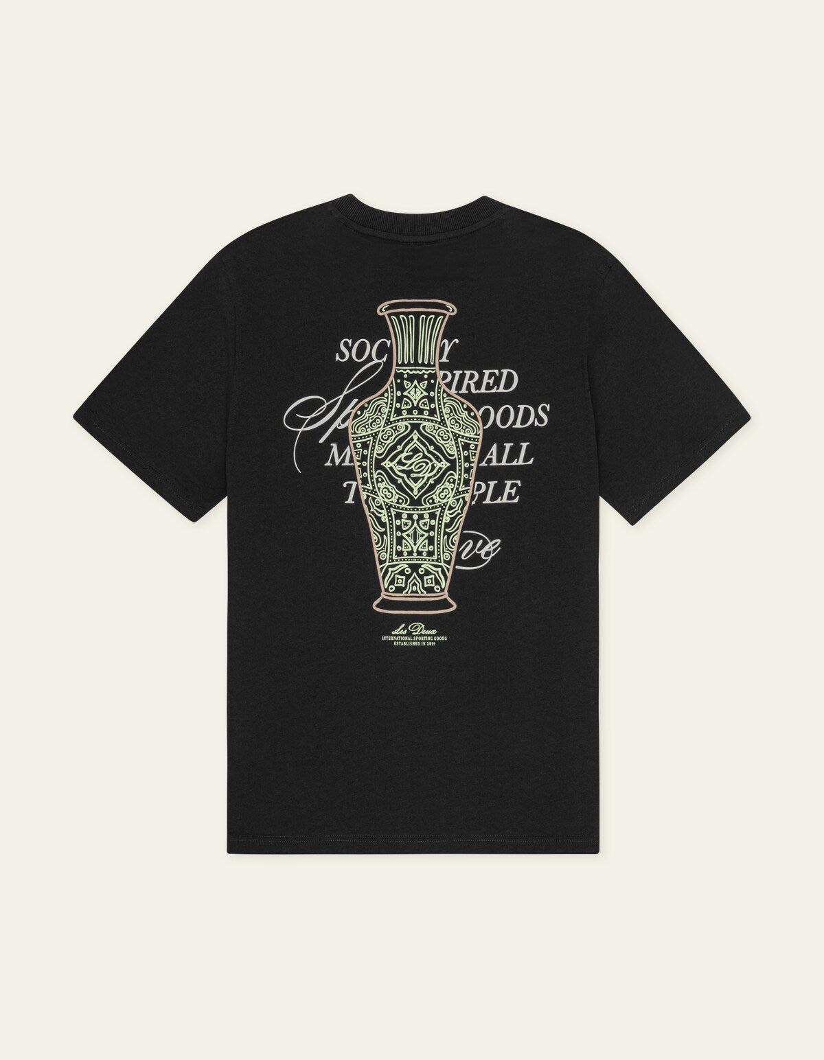 Les Deux BEN FAIENCE S/S TEE Black