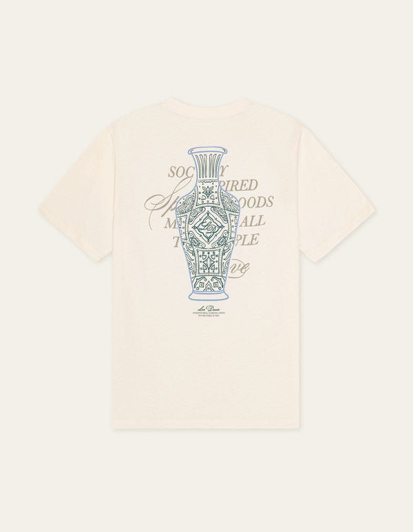 Les Deux BEN FAIENCE S/S TEE Eggnog White — Les Deux