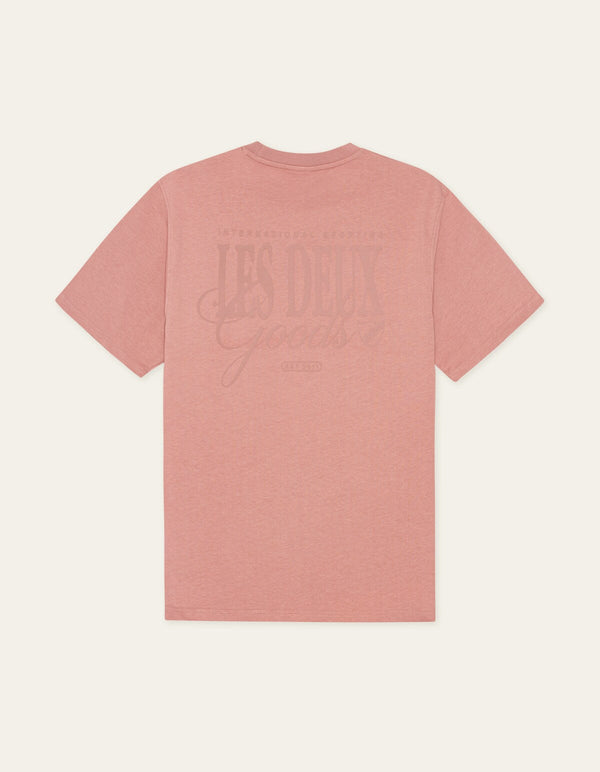 Les Deux BEN GOODS S/S TEE Ash Rose Pink — Les Deux
