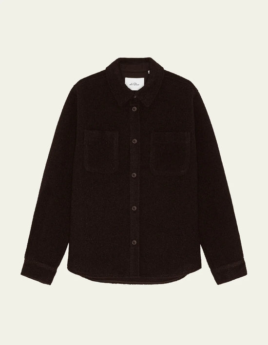 Les Deux BOUCLE OVERSHIRT Delicioso Brown — Les Deux