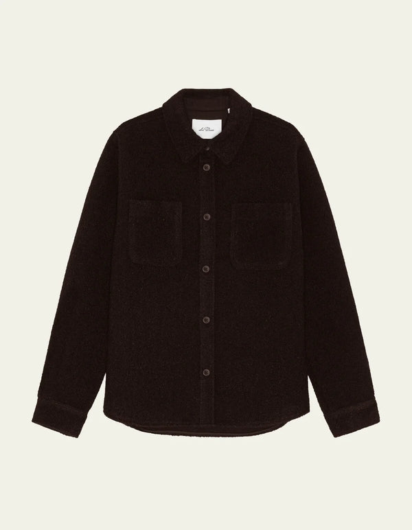 Les Deux BOUCLE OVERSHIRT Delicioso Brown — Les Deux