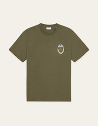 Les Deux BRADY EMBLEM S/S TEE Olive Night