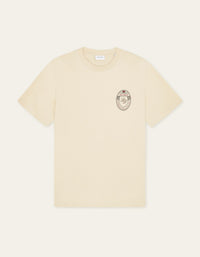 Les Deux BRADY EMBLEM S/S TEE Oyster Gray White