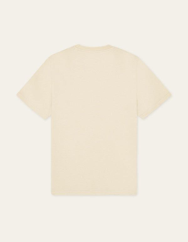 Les Deux BRADY EMBLEM S/S TEE Oyster Gray White