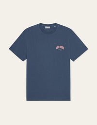 Les Deux BRADY HOOP S/S TEE Dark Denim Blue