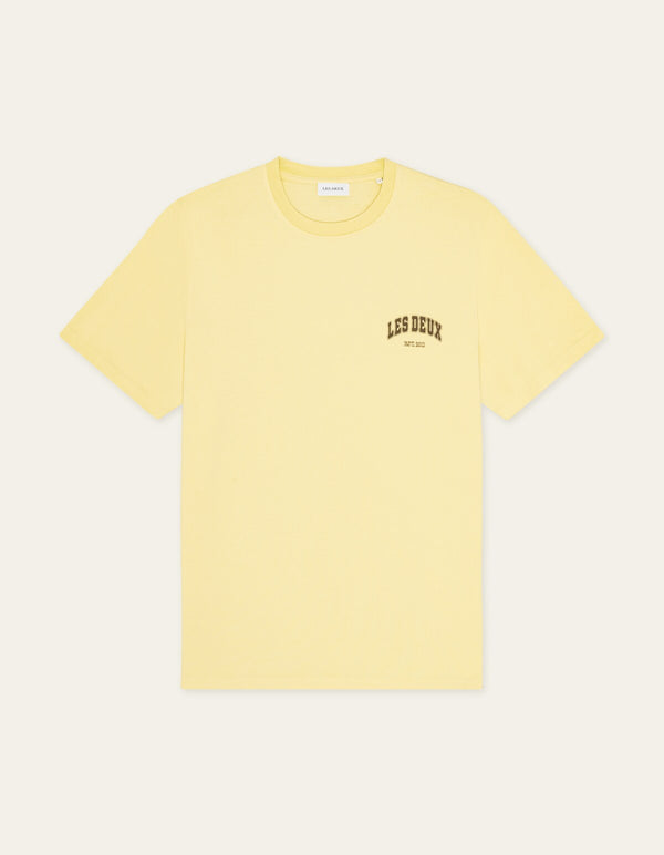 Les Deux BRADY HOOP S/S TEE Pale Bnana Yellow