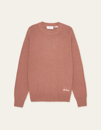 Les Deux BRAD ROUNDNECK KNIT Cognac Red