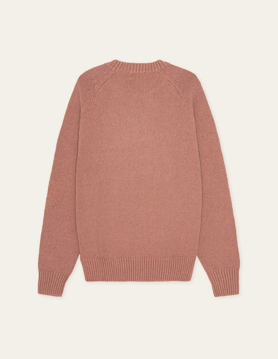 Les Deux BRAD ROUNDNECK KNIT Cognac Red