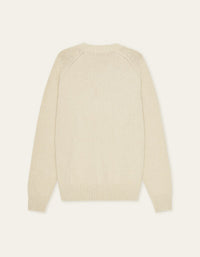 Les Deux BRAD ROUNDNECK KNIT Oyster Gray White