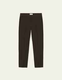 Les Deux BRUSHED TWILL REG SUIT PANTS Mole Brown