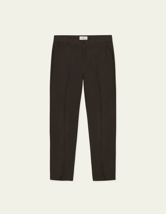 Les Deux BRUSHED TWILL REG SUIT PANTS Mole Brown — Les Deux