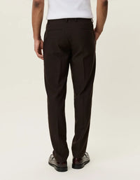 Les Deux BRUSHED TWILL REG SUIT PANTS Mole Brown