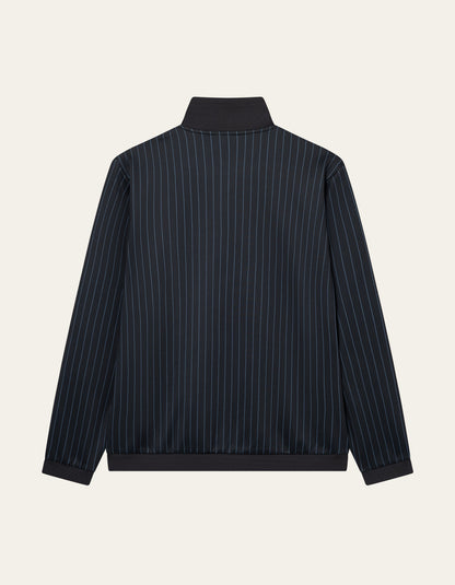 Les Deux Ballier Pinstripe Jacket Raven Grey